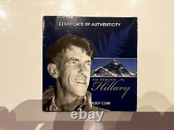 2008 New Zealand $10 Sir Edmund Hillary 1/4oz Gold Proof Coin