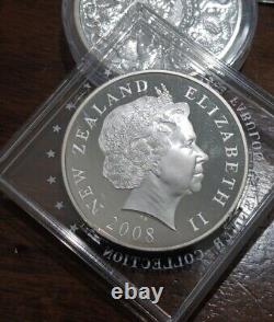 2008 New Zealand Hamilton Frog PROOF silver Coin FABULOUS 12 SILVER COLLECTION