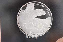 2008 New Zealand Silver Proof Coin Set Limited Edition Hamilton's Frog