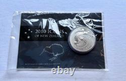 2010 New Zealand $1 Kiwi 1 oz. 999 Silver Uncirculated