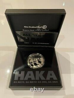 2011 New Zealand $1 All Blacks Haka 1oz Silver Proof Coin