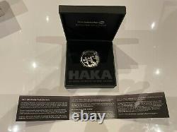 2011 New Zealand $1 All Blacks Haka 1oz Silver Proof Coin