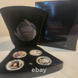 2011 Star Wars Darth Vader 4-Coin Silver Set New Zealand Mint
