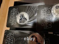 2011 Star Wars Darth Vader Coins R2-D2 Luke Skywalker Darth Vader Princess Leia