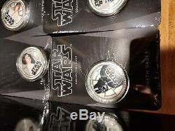 2011 Star Wars Millennium Falcon Coins R2-D2 Skywalker Darth Vader Princess Leia