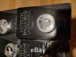 2011 Star Wars Millennium Falcon Coins R2-D2 Skywalker Darth Vader Princess Leia