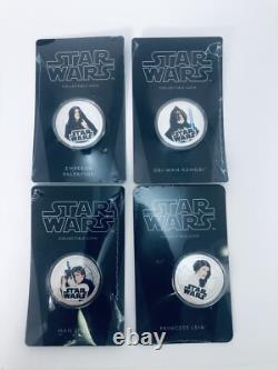 2011 Star Wars New Zealand Mint Collectible Coin Lot Leia Solo Palpatine Kenobi