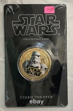 2012 NIUE STAR WARS Storm Trooper COLLECTABLE COIN NZ MINT $1 Gold-PLATED