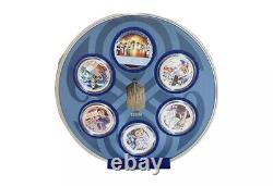 2013 50th Anni Doctor Who Collectible Coin Set, Niue 11 x 1/2oz Colorized Coins