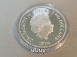 2014 Disney Donald Duck 80th Anniversary Silver Coin. 999 Super Gem DC Proof