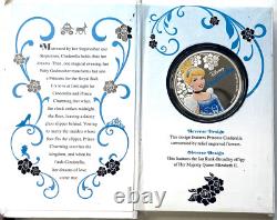 2015 Disney Princes Cinderella 1 Oz Ltd Ed Silver Coin New Zealand Mint
