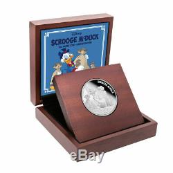 2015 Disney Scrooge McDuck 1 oz. 999 Silver Coin + COA + Box PF 68 Ultra Cameo