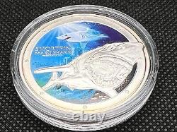 2016 Mako Shark 1oz Silver Niue Collectible Coin New Zealand Mint Full Kit