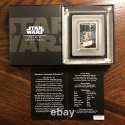 2017 $2 Star Wars Poster Collection Empire Strikes Back 1 oz Silver Colored Coin