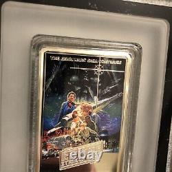 2017 $2 Star Wars Poster Collection Empire Strikes Back 1 oz Silver Colored Coin