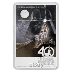2017 STAR WARS 40th Anniv. A New Hope POSTER Coin NGC Certified PF69 ULTRA CAMEO