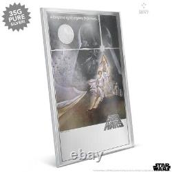 2018 NIUE NEW ZEALAND MINT STAR WARS A NEW HOPE 35g. 999 Pure Silver $2 Foil