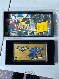 2019 New Zealand mint Batman, 80 years gold coin note Ltd, 1000