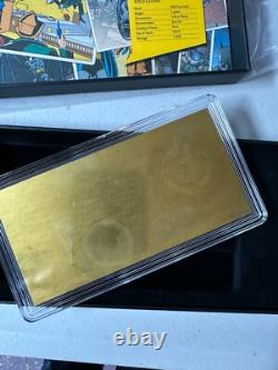 2019 New Zealand mint Batman, 80 years gold coin note Ltd, 1000
