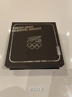 2020 New Zealand 1oz Silver Proof Ingot Tokyo Olympics