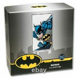 2020 Niue $5 BATMAN HIGH RELIEF MASK DC COMICS 2 Oz NGC PF70 FR with MINT BOX