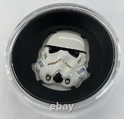 2020 Niue Star Wars Storm Trooper WHITE Helmet Collection 2oz Silver Coin /250