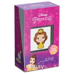 2021 Chibi Coin Collection Disney Princess Series Belle 1oz Silver Coin