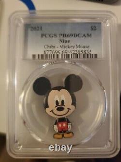 2021 Chibi Coin Collection Disney Series Mickey Mouse 1oz Silver Coin PR69 PCGS