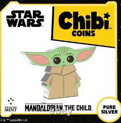 2021 Chibi Coin Star War The Mandalorian The Child 1oz Silver Coin