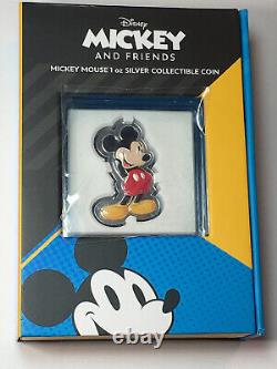 2021 Disney Mickey and Friends Mickey Mouse 1oz Silver Collectible Coin NZ Mint