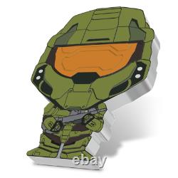 2021 New Zealand Mint 1 oz silver collectable coin chibi HALO Master Chief