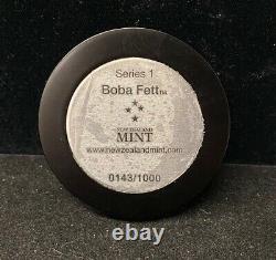 2021 New Zealand Mint Star Wars Boba Fett 150g. 999 Silver Miniature 0143/1000