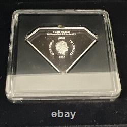 2021 Superman Shield 1oz. 999 Fine Silver Collectible Coin DC With Box & COA