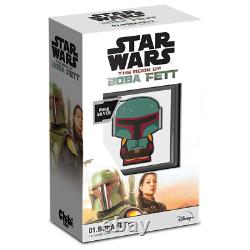 2022 New Zealand Mint 1 oz silver collectible coin chibi Boba Fett