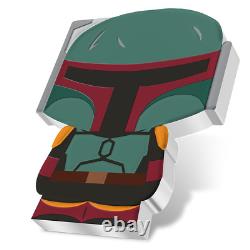 2022 New Zealand Mint 1 oz silver collectible coin chibi Boba Fett