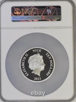 2022 Niue Aquaman Classic Collection 3 oz NGC PF 70 Silver Coin