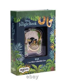 2024 Agoro by New Zealand Mint Disney Jungle Book Kaa 1 oz Colorized Silver Coin