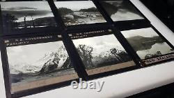21 Antique New Zealand Govt Publicity Magic Lantern Glass Slides Scenery Locals