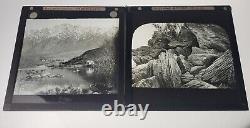 21 Antique New Zealand Govt Publicity Magic Lantern Glass Slides Scenery Locals