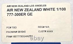 28 Air New Zealand 1100 White Livery Boeing 777-300er Ge Pacmin Desktop Model