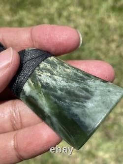 2 1/2 New Zealand MARSDEN Flower Jade SMALL Nephrite Pounamu Maori ADZE TOKI