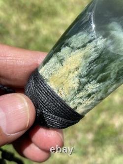 2 1/2 New Zealand MARSDEN Flower Jade SMALL Nephrite Pounamu Maori ADZE TOKI
