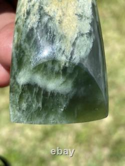 2 1/2 New Zealand MARSDEN Flower Jade SMALL Nephrite Pounamu Maori ADZE TOKI