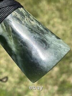 2 1/2 New Zealand MARSDEN Flower Jade SMALL Nephrite Pounamu Maori ADZE TOKI