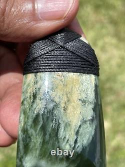 2 1/2 New Zealand MARSDEN Flower Jade SMALL Nephrite Pounamu Maori ADZE TOKI