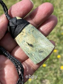2 1/8 New Zealand MARSDEN Flower Jade SMALL Nephrite Pounamu Maori ADZE TOKI