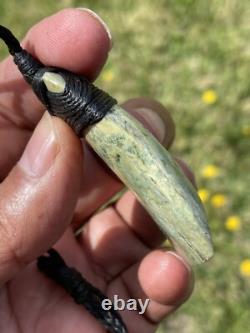 2 1/8 New Zealand MARSDEN Flower Jade SMALL Nephrite Pounamu Maori ADZE TOKI