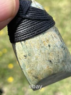 2 1/8 New Zealand MARSDEN Flower Jade SMALL Nephrite Pounamu Maori ADZE TOKI