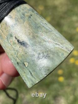 2 1/8 New Zealand MARSDEN Flower Jade SMALL Nephrite Pounamu Maori ADZE TOKI