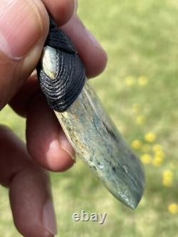 2 1/8 New Zealand MARSDEN Flower Jade SMALL Nephrite Pounamu Maori ADZE TOKI